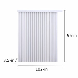 Project Source Project Source Cordless White Vertical  Blind 102-in x 96-in - 455171 | Lowe's Pro Supply