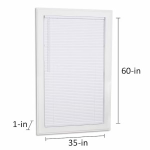 Project Source Project Source Cordless 1-in White Room Darkening Mini-Blind 35-in x 60-in - 483435 | Lowe's Pro Supply