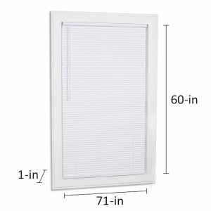 Project Source Project Source Cordless 1-in White Room Darkening Mini-Blind 71-in x 60-in - 483471 | Lowe's Pro Supply