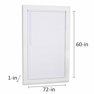 Project Source Project Source Cordless 1-in White Room Darkening Mini-Blind 72-in x 60-in - 483472 | Lowe's Pro Supply