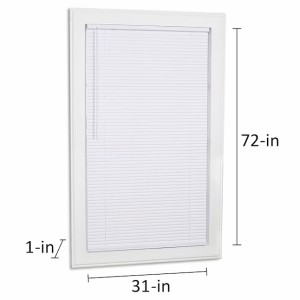 Project Source Project Source Cordless 1-in White Room Darkening Mini-Blind 31-in x 72-in - 483731 | Lowe's Pro Supply