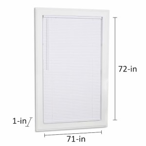 Project Source Project Source Cordless 1-in White Room Darkening Mini-Blind 71-in x 72-in - 483771 | Lowe's Pro Supply