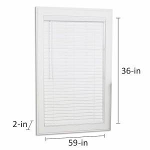 allen + roth allen + roth Cordless 2-in White Faux Wood Blind 59-in x 36-in - 485059 | Lowe's Pro Supply