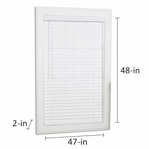 allen + roth allen + roth Cordless 2-in White Faux Wood Blind 47-in x 48-in - 485247 | Lowe's Pro Supply