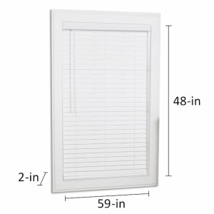 allen + roth allen + roth Cordless 2-in White Faux Wood Blind 59-in x 48-in - 485259 | Lowe's Pro Supply