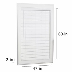 allen + roth allen + roth Cordless 2-in White Faux Wood Blind 47-in x 60-in - 485447 | Lowe's Pro Supply