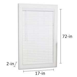 allen + roth allen + roth Cordless 2-in White Faux Wood Blind 17-in x 72-in - 485717 | Lowe's Pro Supply