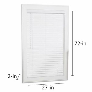 allen + roth allen + roth Cordless 2-in White Faux Wood Blind 27-in x 72-in - 485727 | Lowe's Pro Supply