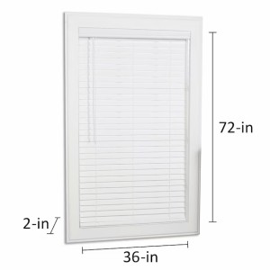 allen + roth allen + roth Cordless 2-in White Faux Wood Blind 36-in x 72-in - 485736 | Lowe's Pro Supply