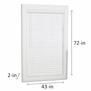allen + roth allen + roth Cordless 2-in White Faux Wood Blind 43-in x 72-in - 485743 | Lowe's Pro Supply