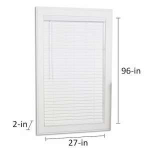 allen + roth allen + roth Cordless 2-in White Faux Wood Blind 27-in x 96-in - 485927 | Lowe's Pro Supply