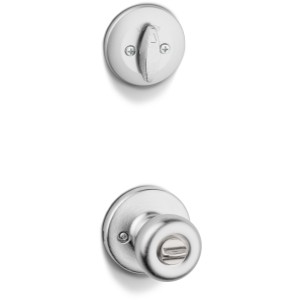 SmartKey Tylo Security Set, Deadbolt Keyed 1 Side Satin Chrome - 555081 | Lowe's Pro Supply