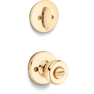 SmartKey Tylo Security Set, Deadbolt Keyed 1 Side, Polished Brass - 555082 | Lowe's Pro Supply