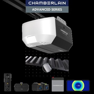 Chamberlain Chamberlain 1/2 HPS myQ Smart Compatible Belt Drive Garage Door Opener with Wi-Fi Compatibility and Battery Back-Up LED Light - 603391 | Lowe's Pro Supply