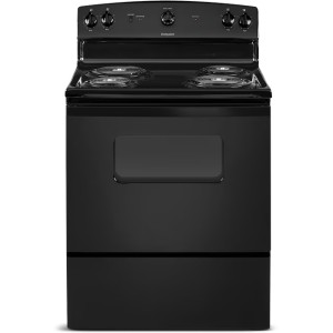 Hotpoint Hotpoint 30-in Black 4-Burner Freestanding Electric Range - 299119 | Lowe's Pro Supply