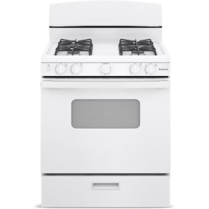 Hotpoint Hotpoint 30-in White 4-Burner Freestanding Natural Gas Range - 299120 | Lowe's Pro Supply