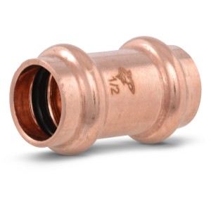 SharkBite SharkBite ProPress 1/2-in Coupling, No Stop, Pack of 5 - 754523 | Lowe's Pro Supply