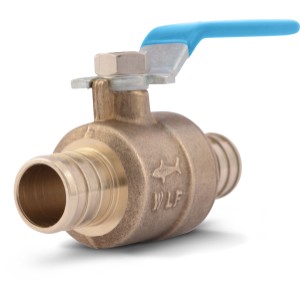 SharkBite SHARKBITE 3/4-IN PEX Barb Brass Ball Valve - 755392 | Lowe's Pro Supply