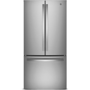 GE GE 24.8-Cu Ft Stainless Steel 3-Door 33-in W Standard-Depth Refrigerator with Icemaker, Energy Star Certified - 299123 | Lowe's Pro Supply