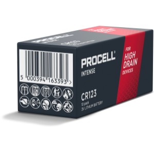 Duracell Procell HP 3V Battery Lithium CR123 - 330184 | Lowe's Pro Supply