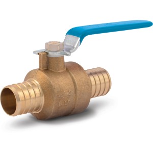 SharkBite SHARKBITE 1-IN PEX Barb Brass Ball Valve - 755394 | Lowe's Pro Supply