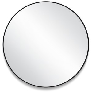 Design House Kenna Round Wall Mirror with Black Frame, 28-in - 693764 | Lowe's Pro Supply