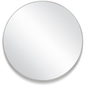 Design House Kenna Round Wall Mirror with Silver Frame, 28-in - 693765 | Lowe's Pro Supply