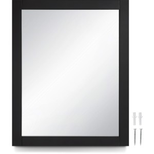 Design House Shorewood Framed Mirror in Matte Black, 40-in - 693769 | Lowe's Pro Supply