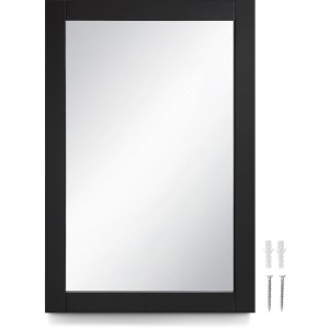 Design House Shorewood Rectangular Wooden Wall Mirror in Espresso, 30-in x 20-in - 693770 | Lowe's Pro Supply