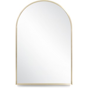 Design House Maeve Arched Wall Mirror with Gold Frame, 36-in x 24-in - 693784 | Lowe's Pro Supply