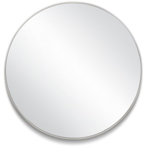 Design House Kenna Round Wall Mirror with Silver Frame, 28-in, Pack of 2 - 693787 | Lowe's Pro Supply