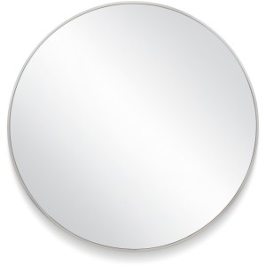 Design House Kenna Round Wall Mirror with Silver Frame, 36-in - 693790 | Lowe's Pro Supply