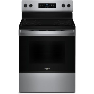 Whirlpool Whirlpool 30-in Glass Top 4 burners 5.3-cu ft Freestanding Electric Range Stainless Steel ) - 290033 | Lowe's Pro Supply