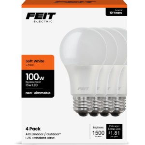 Feit Electric 100W A19 SW 11KHR LED-4 - 413049 | Lowe's Pro Supply
