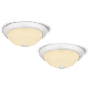 Design House Hays White LED Ceiling Light, Frosted Glass, Pack of 2 - 432004 | Lowe's Pro Supply