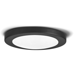 Design House Paxton LED Ceiling Disk Light, Flush Mount, Matte Black - 432011 | Lowe's Pro Supply