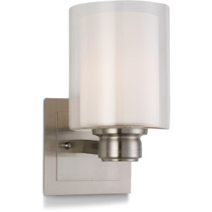 Design House Oslo 1-Light Wall Sconce, Double Glass, Satin Nickel - 436007 | Lowe's Pro Supply
