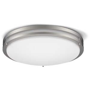 Project Source PS 17-IN BN ADJ WHT FLUSHMOUNT - 5209286 | Lowe's Pro Supply