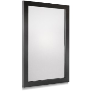 American Pride Framed Mirror with Satin Black Frame 24" x 36" - 668800 | Lowe's Pro Supply
