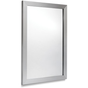 American Pride Framed Mirror with Brushed Nickel Frame 24" x 36" - 668840 | Lowe's Pro Supply