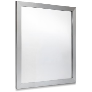 Framed Mirror with Brushed Nickel Frame 30" x 36"