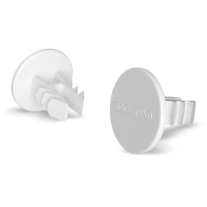 ClosetMaid 2-Pack 1.25-in White Plastic End Cap