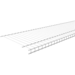 Closetmaid ClosetMaid TuffCoat Anti-Rust 144-in x 12-in White Universal All-purpose Wire Shelf - 675275 | Lowe's Pro Supply