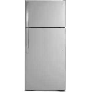 GE GE 28-Inch 17.5 Cu Ft Top-Freezer Refrigerator, ADA Compliant, Stainless Steel - 280281 | Lowe's Pro Supply