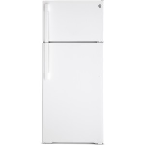 GE GE 28-Inch 17.5 cu ft Top-Freezer Refrigerator with Ice Maker, Energy Star, White - 280351 | Lowe's Pro Supply