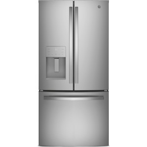 French Door Refrigerator, 17.5 cu ft, Ice and Water Dispenser, ADA, Energy Star, Stainless Steel