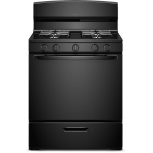 Amana Black 5.1 cu ft Gas Range