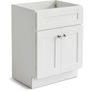 Design House Brookings White Bathroom Vanity Without Top, Unassembled, 24-in - 665673 | Lowe's Pro Supply