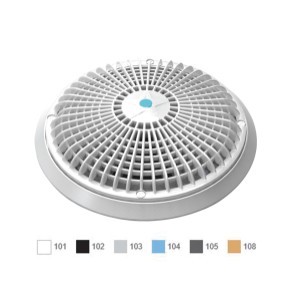 Aquastar AquaStar Pool Products A10RCFR101 10" White Round Star Sumpless Suction Outlet Cover with Universal Adapter - 918469 | Lowe's Pro Supply