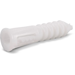 Hillman White Ribbed Plastic Anchor, #6-8-10 x 1-in - 625401 | Lowe's Pro Supply